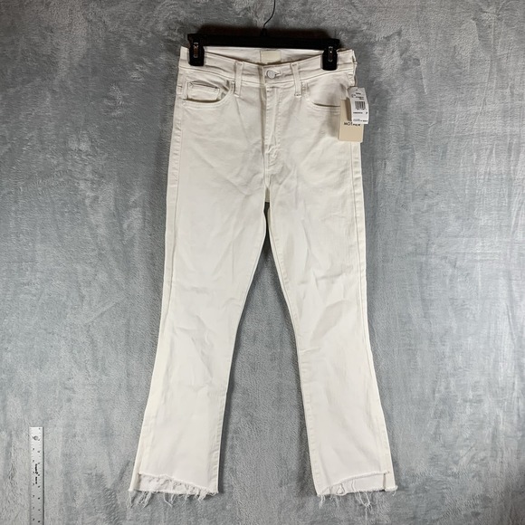 Mother Women's‎ Jeans The Insider Crop Step Fray Fairest of them All 27 White